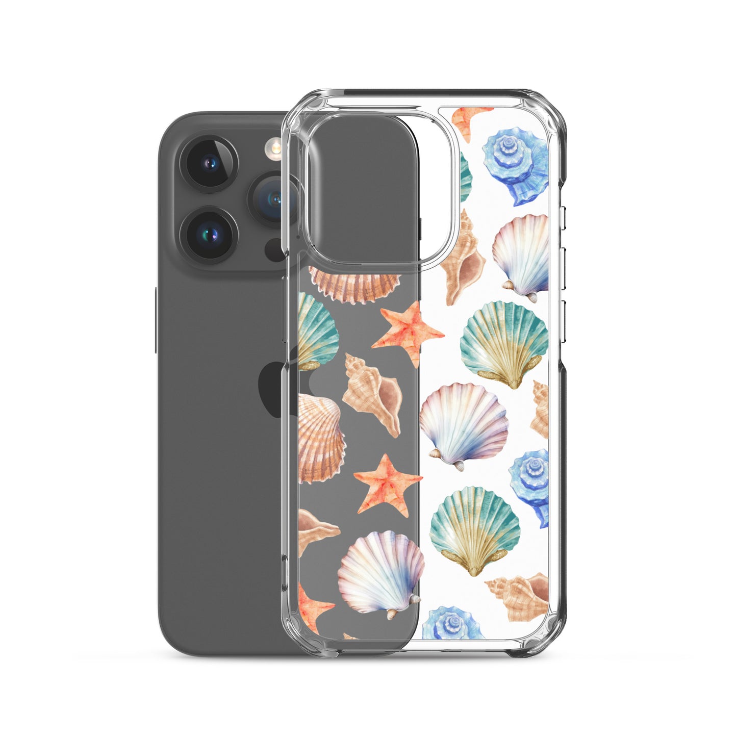 Seashell Breeze Clear iPhone Case