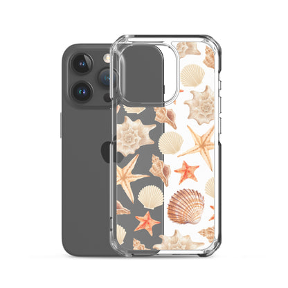 Sunset Shells Clear iPhone Case