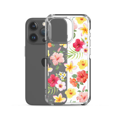 Hibiscus Clear iPhone Case