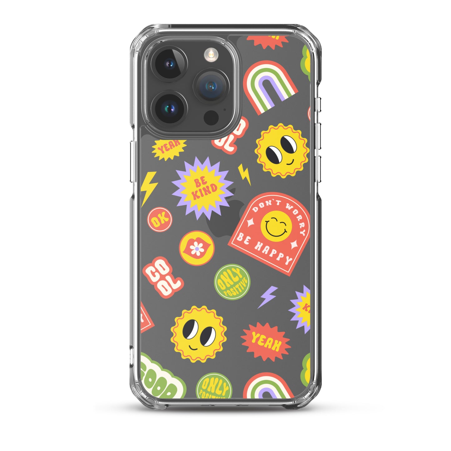 Good Vibes Clear iPhone Case iPhone 15 Pro Max