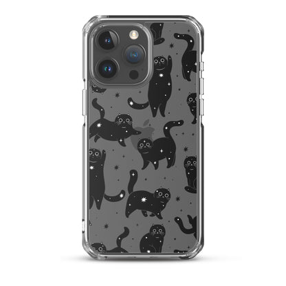 Star Cats Clear iPhone Case iPhone 15 Pro Max