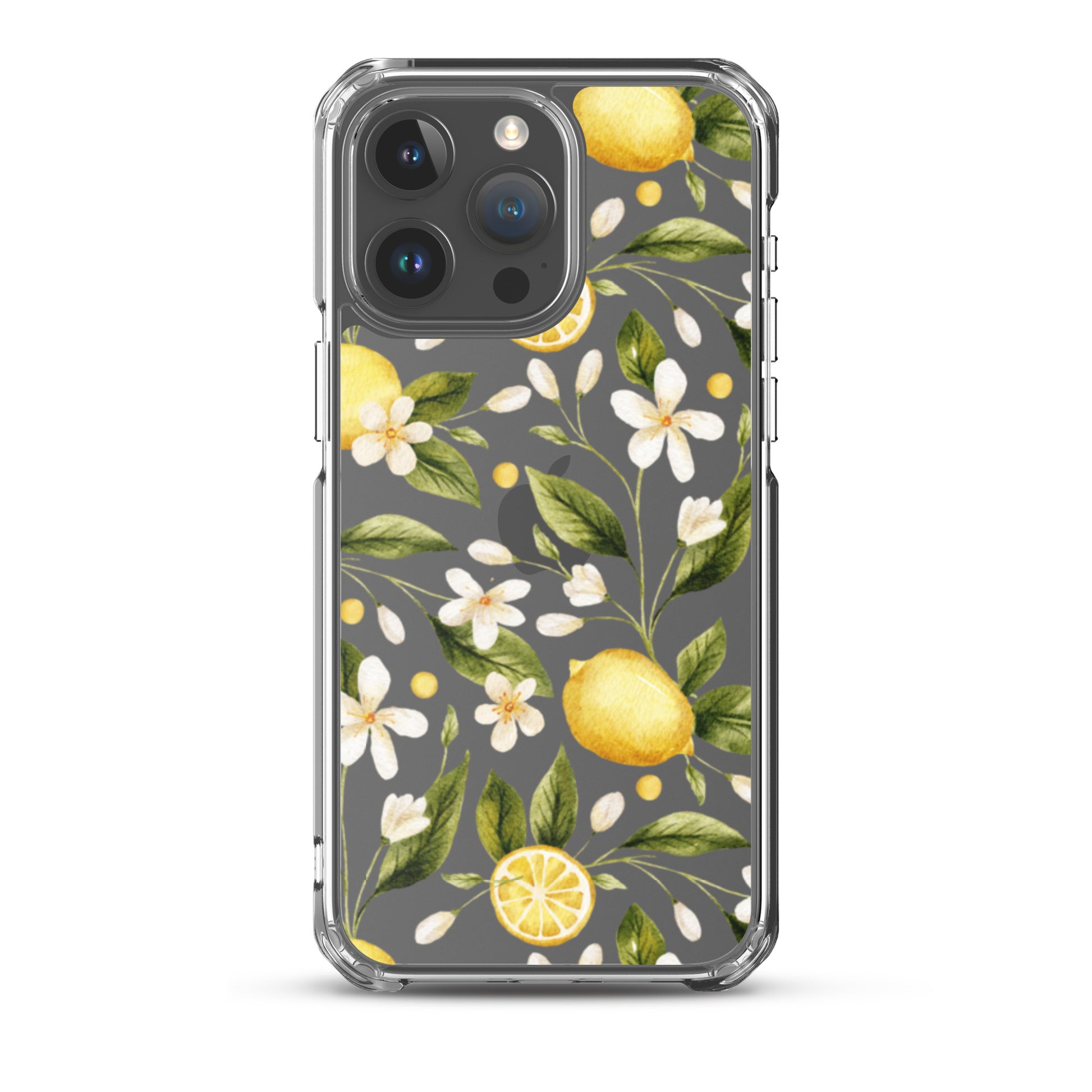 Lemon Garden Clear iPhone Case iPhone 15 Pro Max