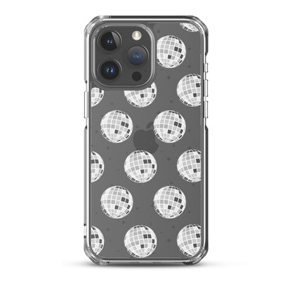 Disco Balls Clear iPhone Case