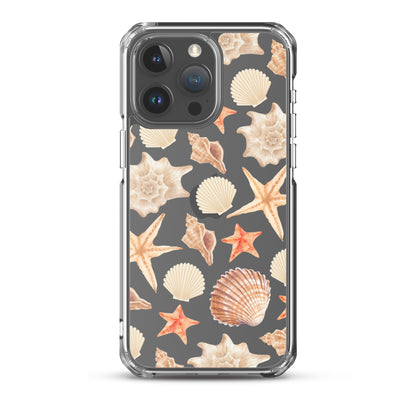 Sunset Shells Clear iPhone Case