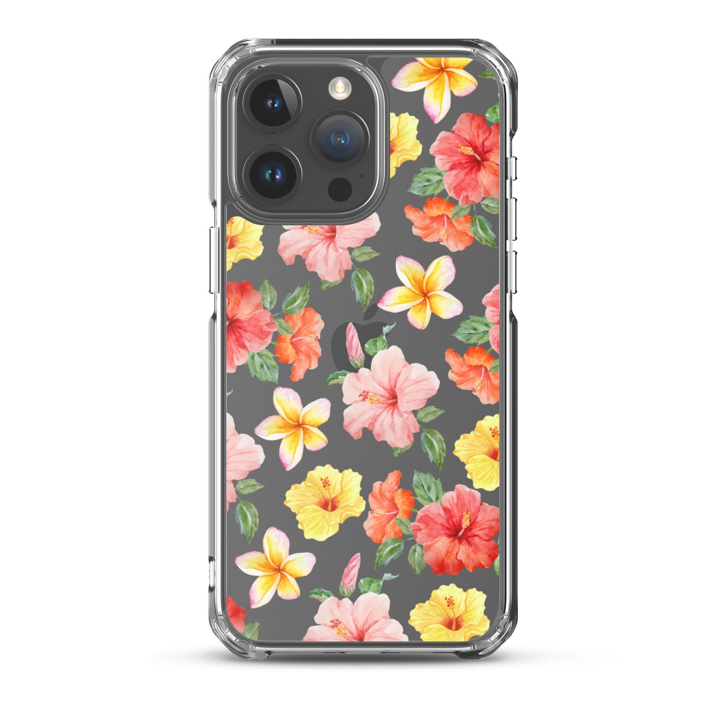 Hibiscus Bloom Clear iPhone Case