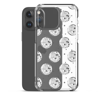 Disco Balls Clear iPhone Case