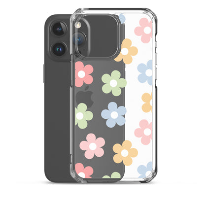 Pastel Garden Clear iPhone Case