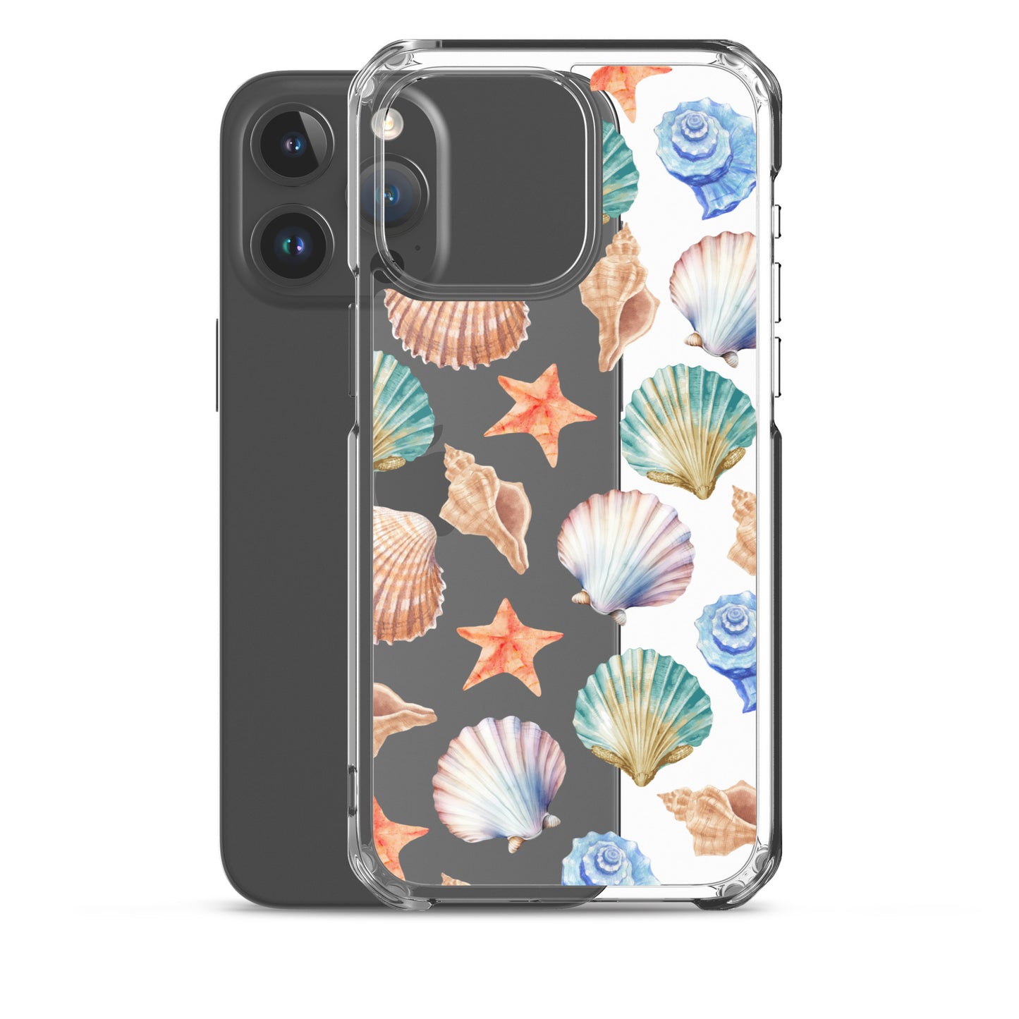 Seashell Breeze Clear iPhone Case