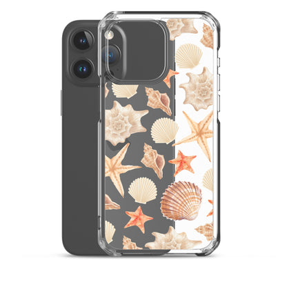 Sunset Shells Clear iPhone Case