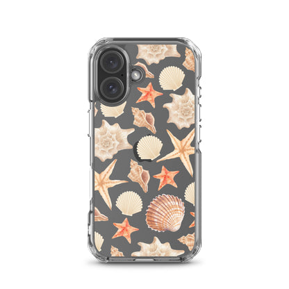 Sunset Shells Clear iPhone Case