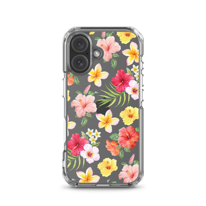 Hibiscus Clear iPhone Case