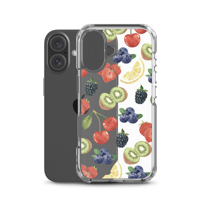 Summer Berries Clear iPhone Case