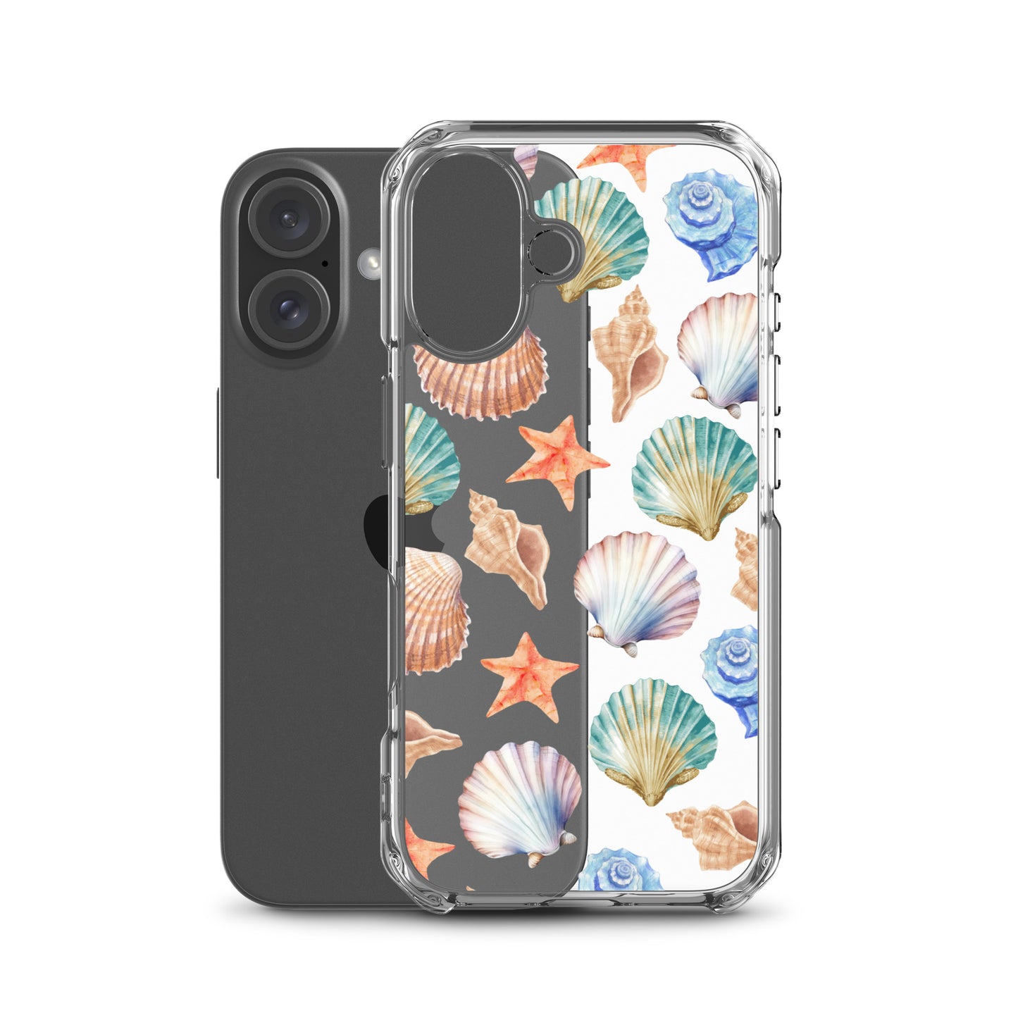 Seashell Breeze Clear iPhone Case