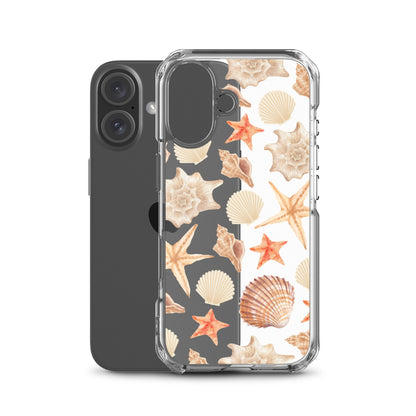 Sunset Shells Clear iPhone Case