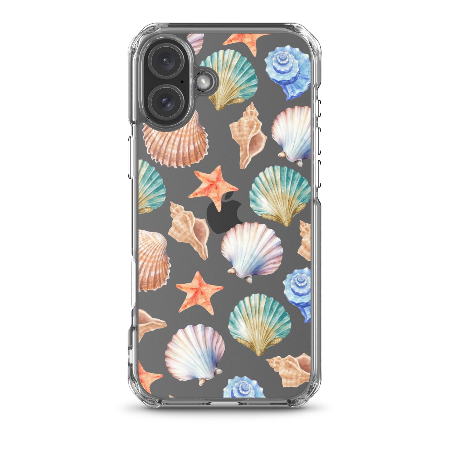 Seashell Breeze Clear iPhone Case