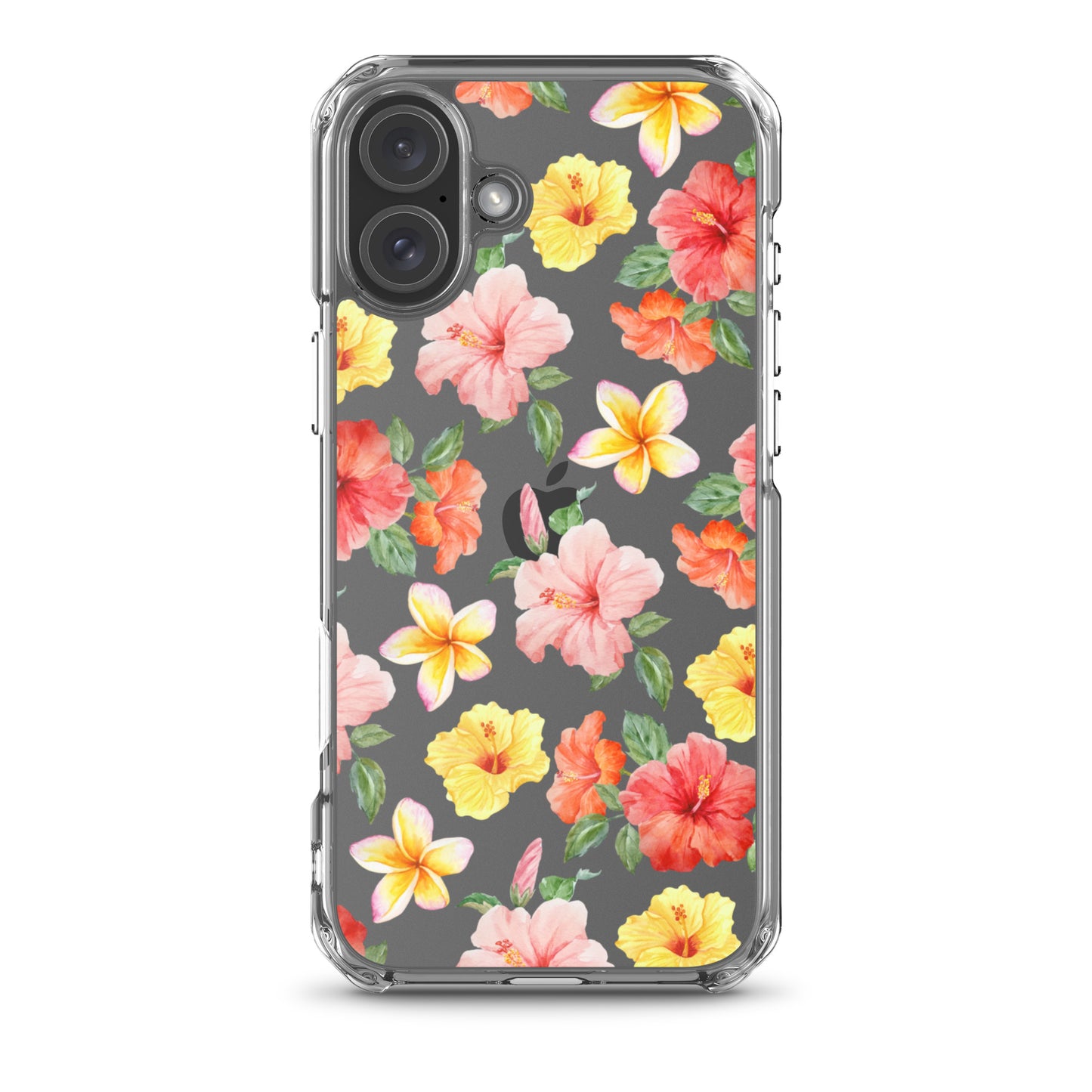 Hibiscus Bloom Clear iPhone Case