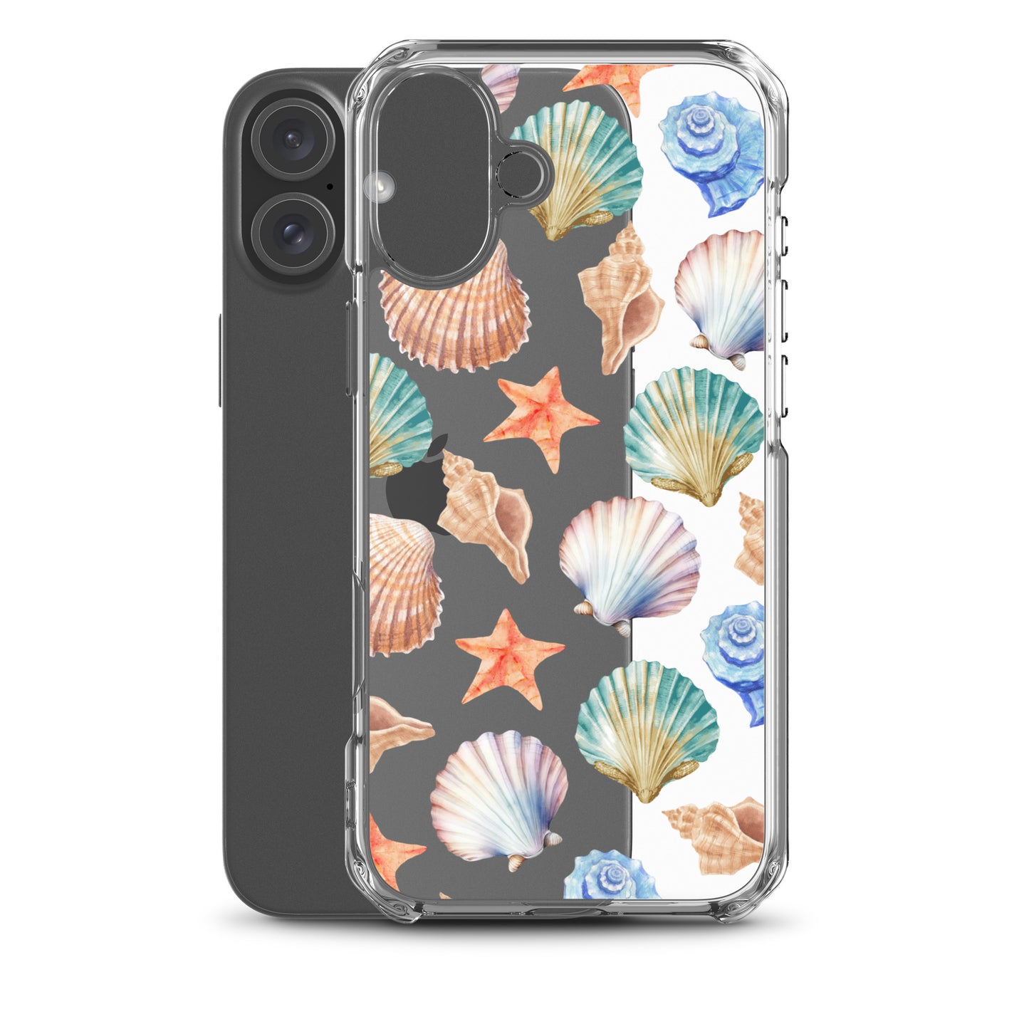 Seashell Breeze Clear iPhone Case