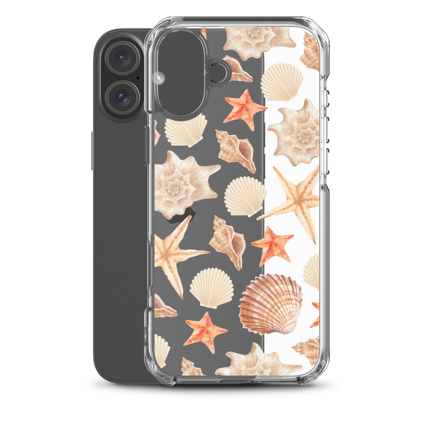 Sunset Shells Clear iPhone Case