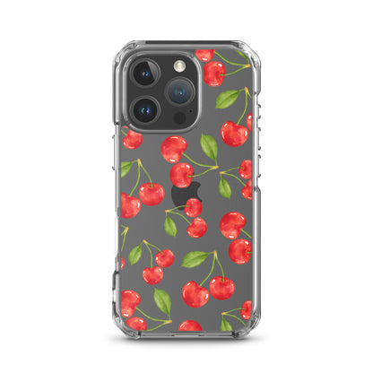 Cherry Clear iPhone Case