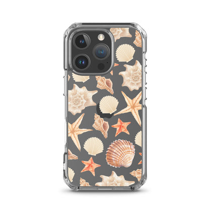 Sunset Shells Clear iPhone Case