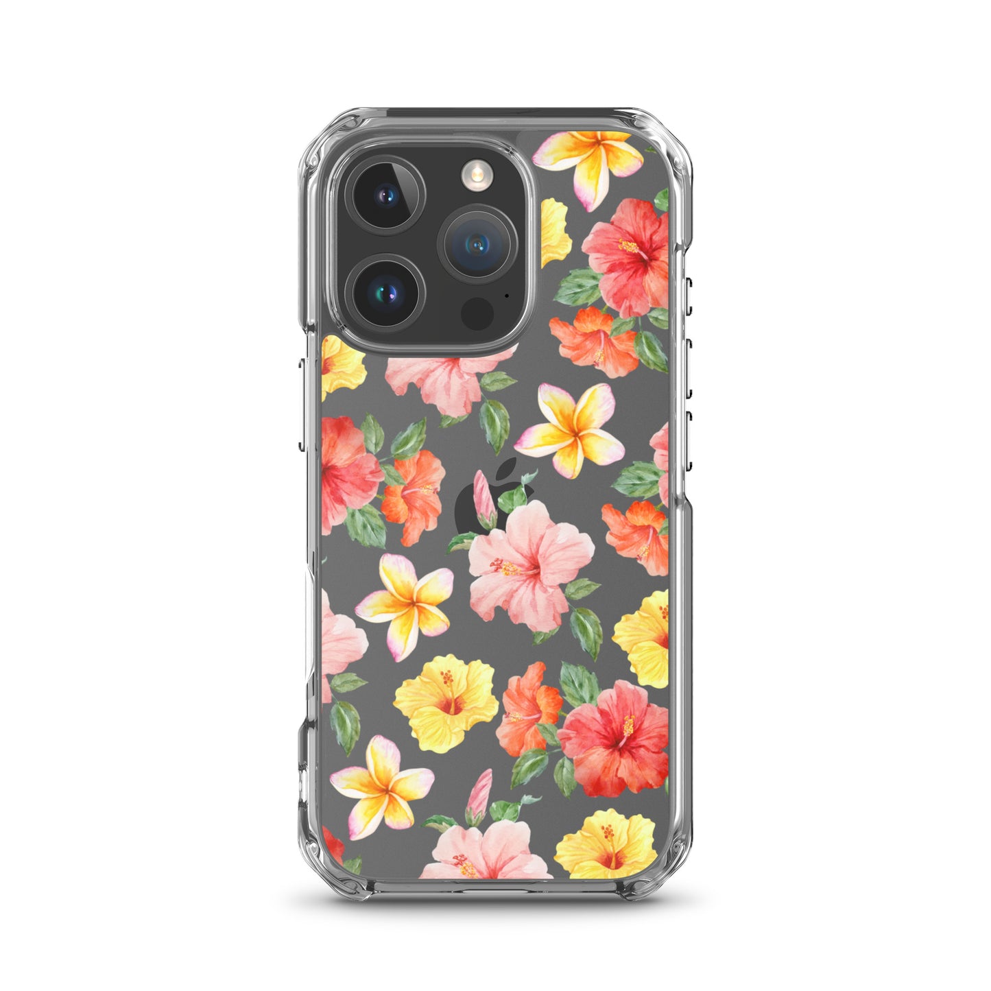 Hibiscus Bloom Clear iPhone Case