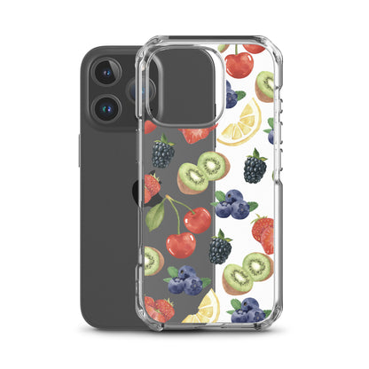 Summer Berries Clear iPhone Case