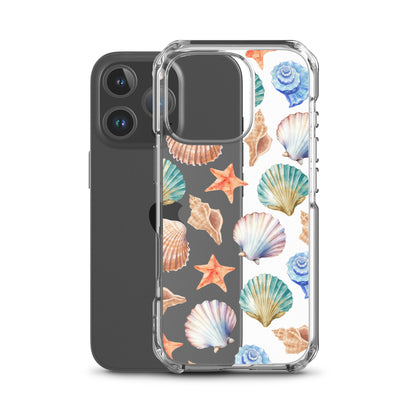 Seashell Breeze Clear iPhone Case