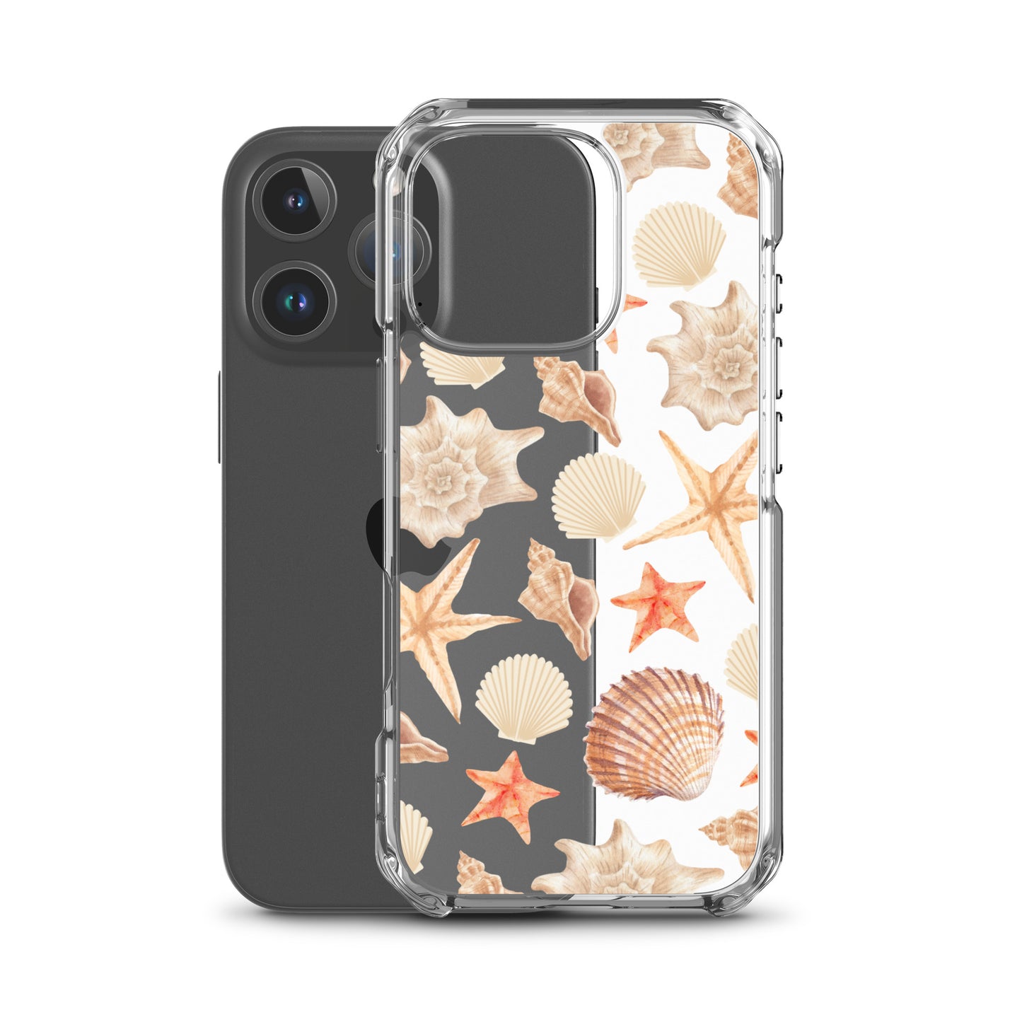 Sunset Shells Clear iPhone Case