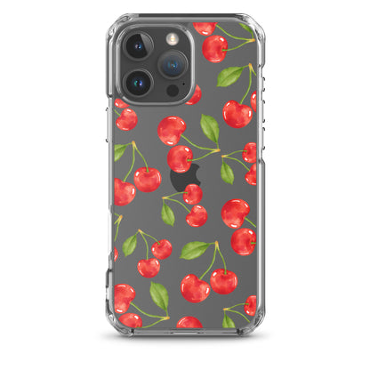 Cherry Clear iPhone Case