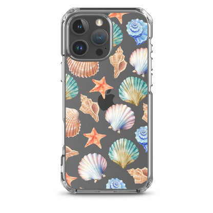 Seashell Breeze Clear iPhone Case