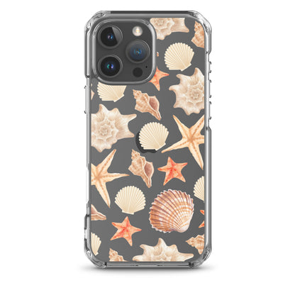 Sunset Shells Clear iPhone Case