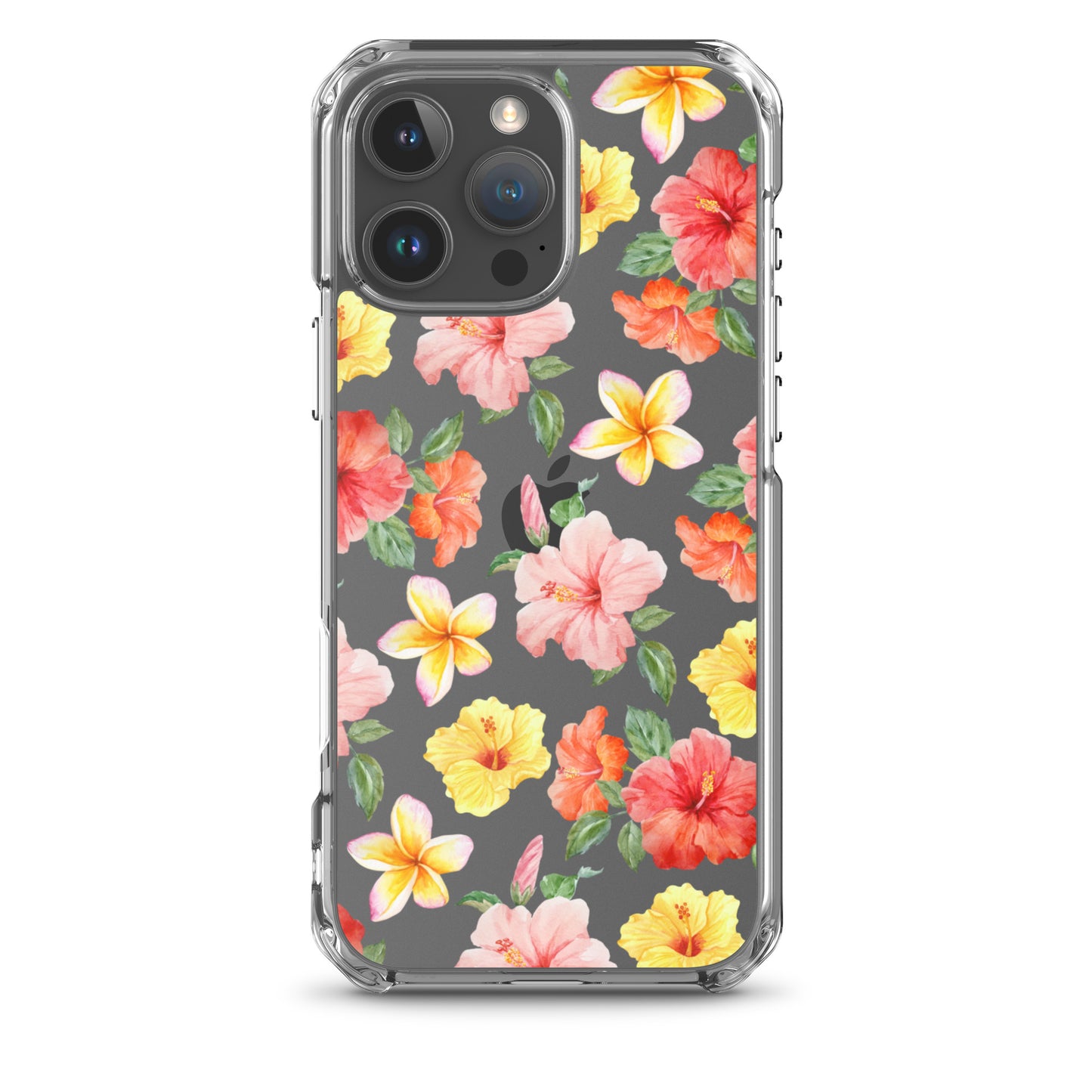 Hibiscus Bloom Clear iPhone Case