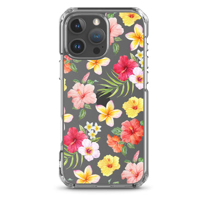 Hibiscus Clear iPhone Case