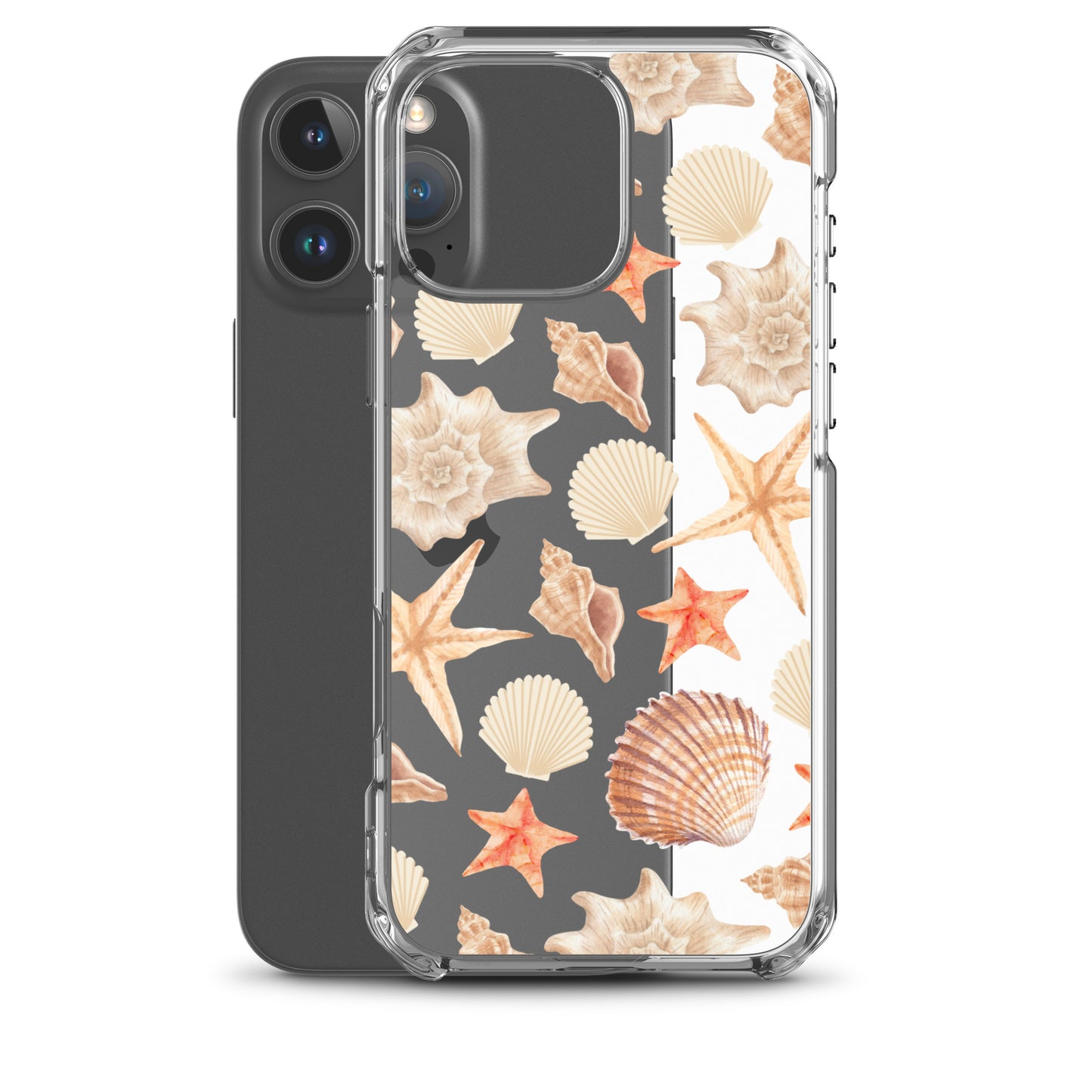 Sunset Shells Clear iPhone Case