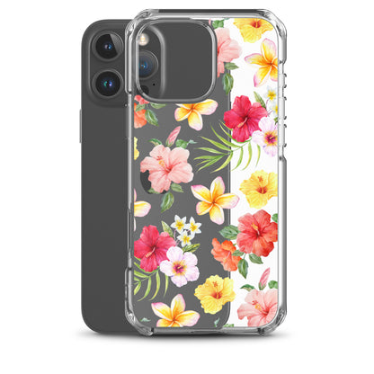 Hibiscus Clear iPhone Case