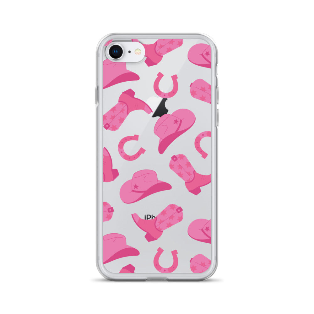 Pink Rodeo Clear iPhone Case iPhone 7/8