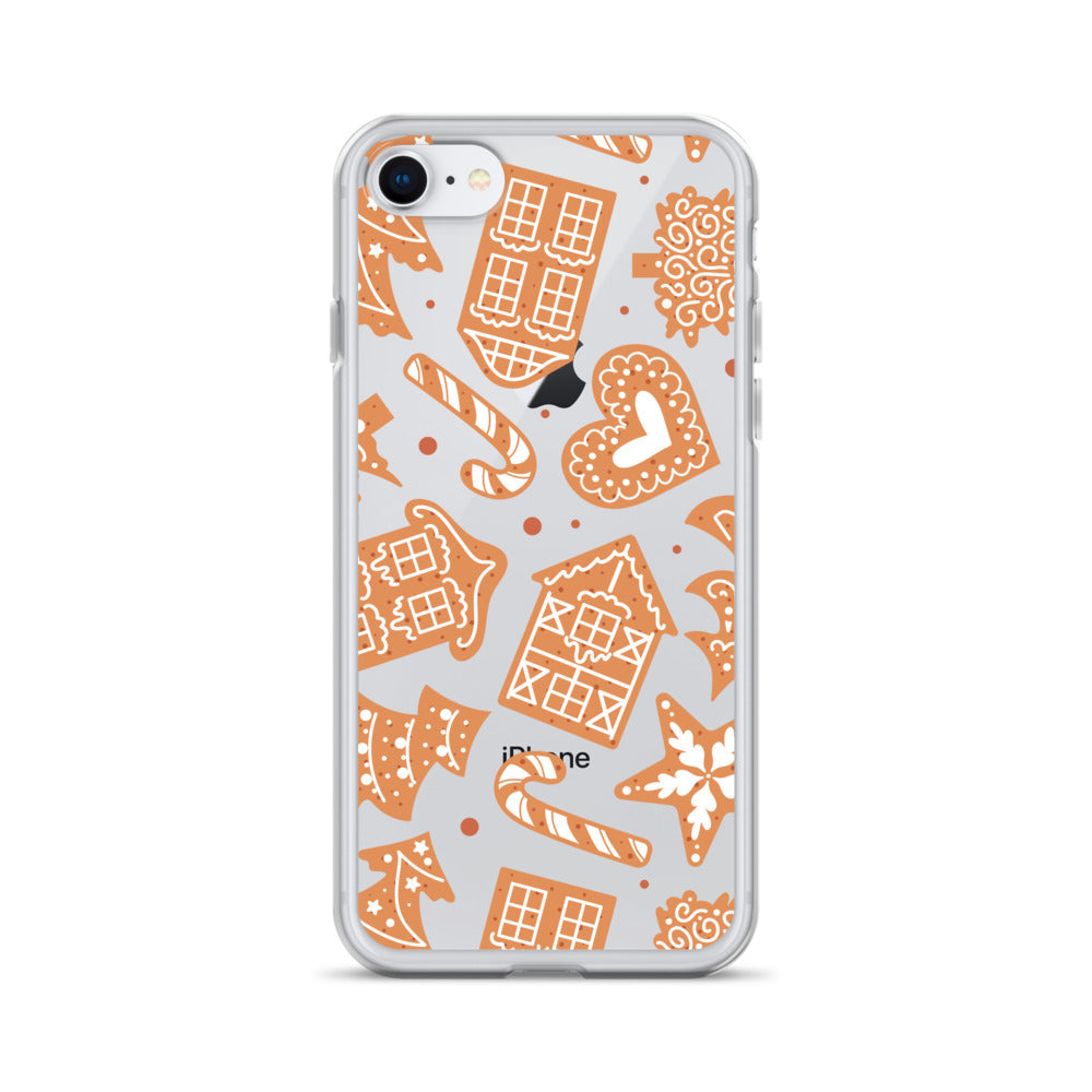 Gingerbread Clear iPhone Case iPhone 7/8