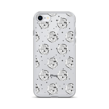 Disco Balls Clear iPhone Case