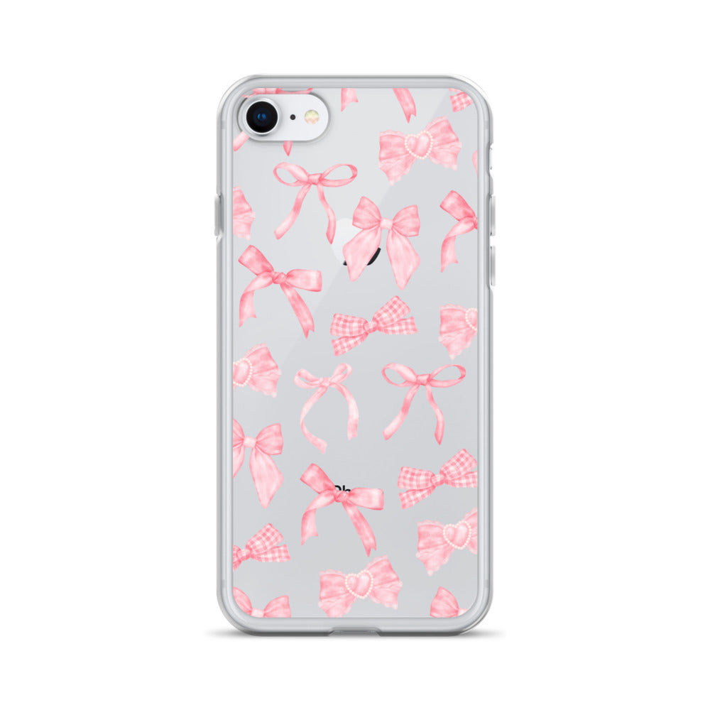 Bow Delight Clear iPhone Case