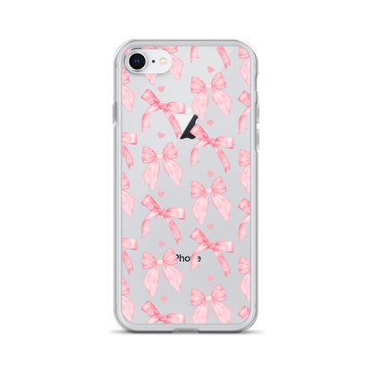 Flirty Bows Clear iPhone Case