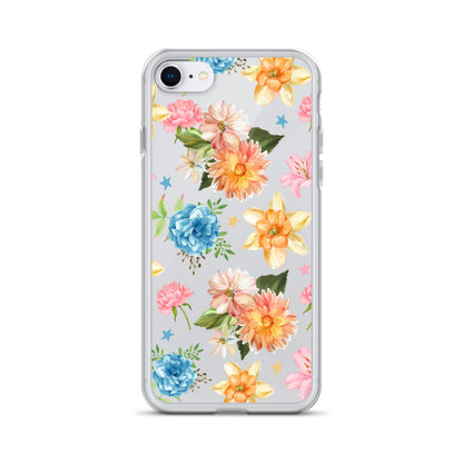 Floral Fiesta Clear iPhone Case