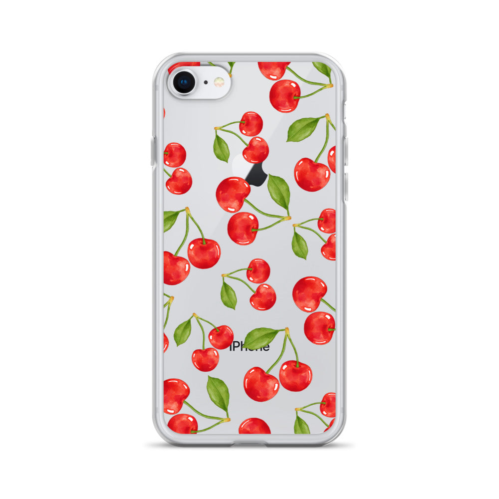 Cherry Clear iPhone Case