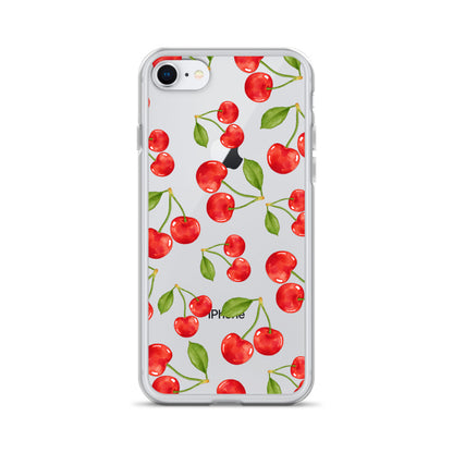 Cherry Clear iPhone Case