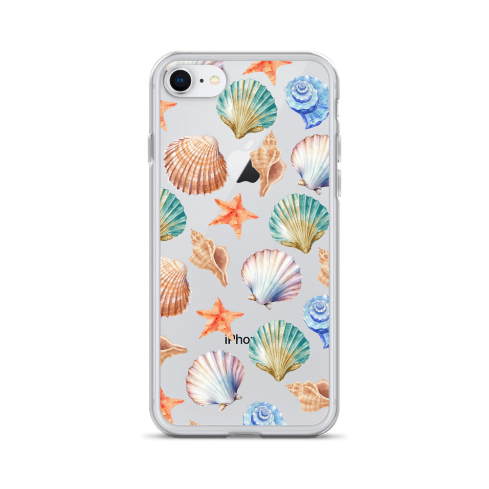 Seashell Breeze Clear iPhone Case