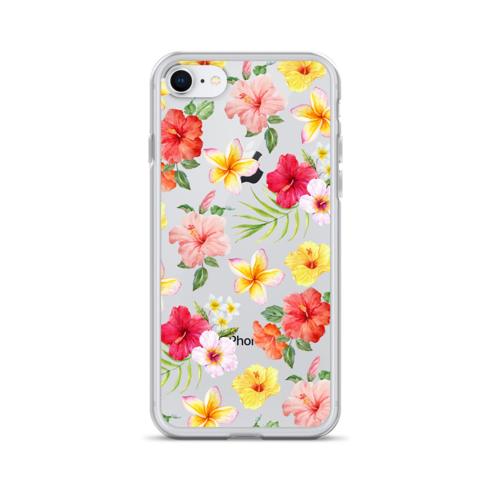 Hibiscus Clear iPhone Case