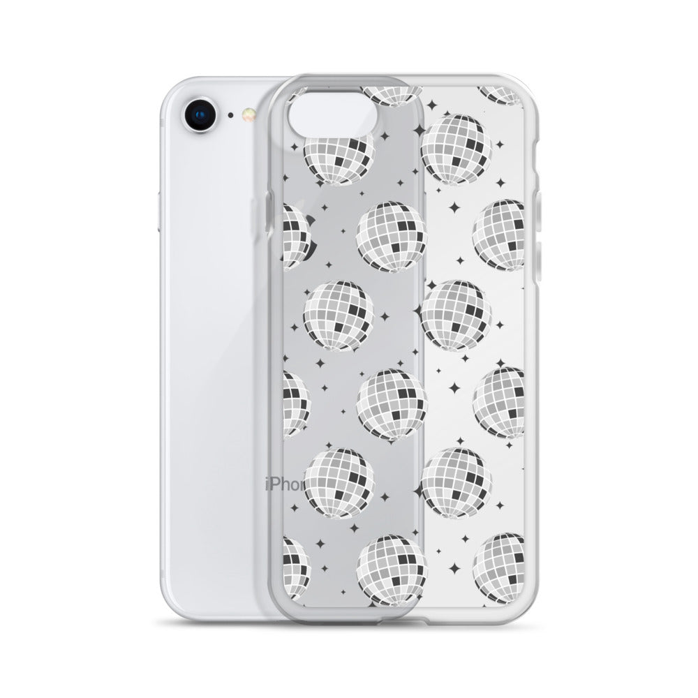 Disco Balls Clear iPhone Case