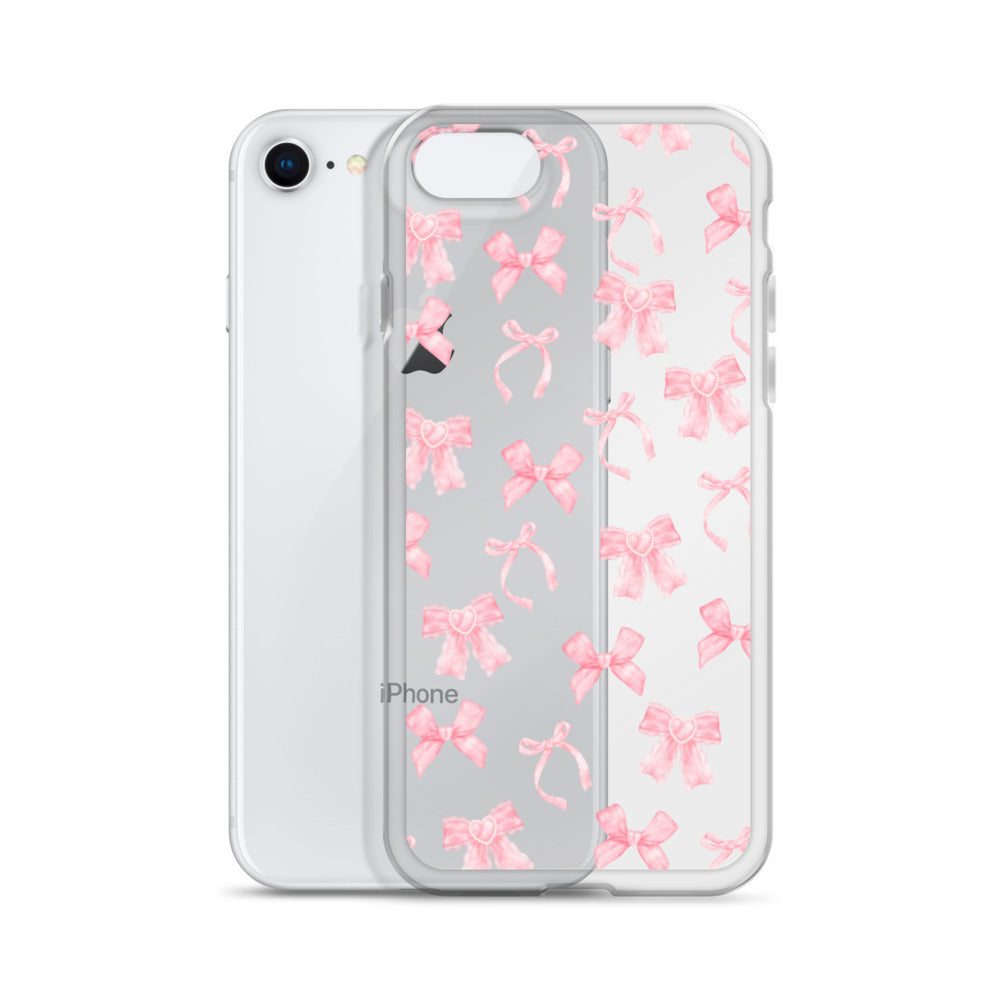 Coquette Bows Clear iPhone Case