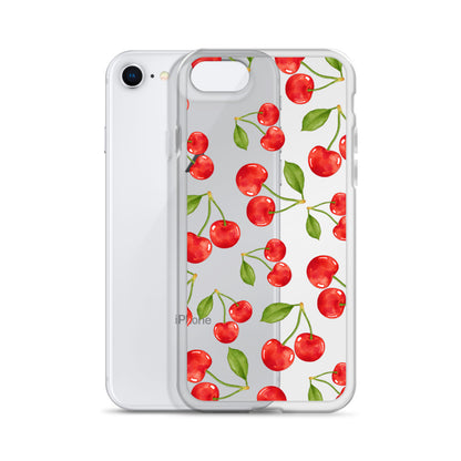 Cherry Clear iPhone Case