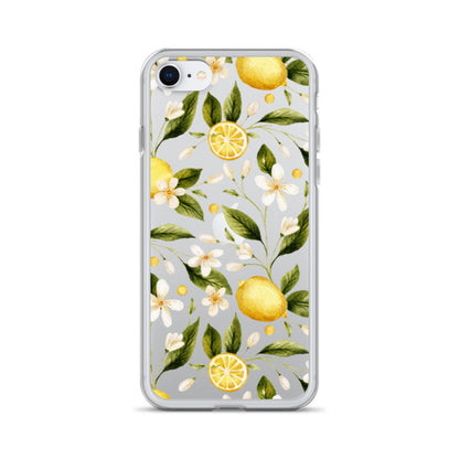 Lemon Garden Clear iPhone Case iPhone SE