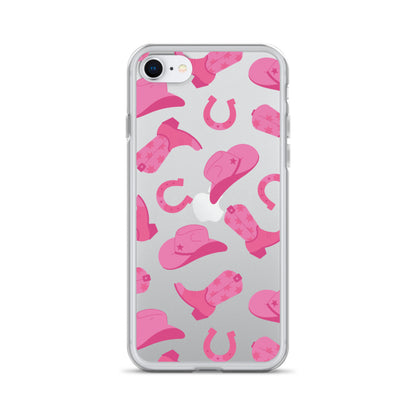 Pink Rodeo Clear iPhone Case iPhone SE